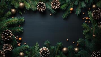 pine fir branches surrounded by a blank white board under a tree, in the style of texture rich compositions. photo
