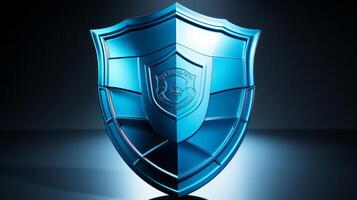 Shield protect. AI Generated photo