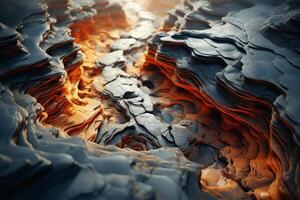 Extremely detailed Extreme closeup, unreal imagination with Mars. photo