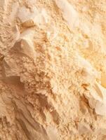 Instant beige color Powder Pile, product photo, colored pencil close up. AI Generated photo