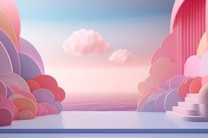 Marvelous Landing for creative designer background. photo