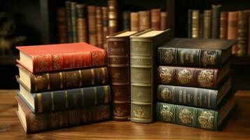 Shakespeare 's libros. ai generado foto