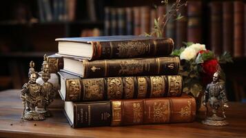 Shakespeare 's libros. ai generado foto