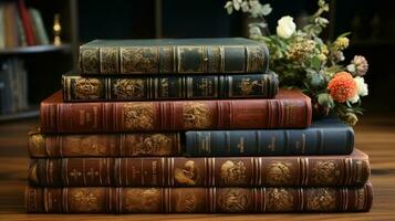 Shakespeare 's libros. ai generado foto