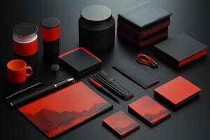 designer portfolio corporate identity. AI Generated photo