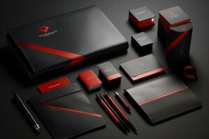 designer portfolio corporate identity. AI Generated photo