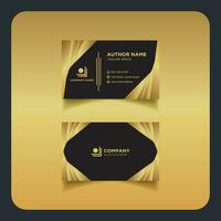 Clean modern and corporate luxury business card design template or visiting card design vector