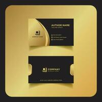 Clean modern and corporate luxury business card design template or visiting card design vector