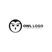 eps10 vector barn owl logo design template isolated on white background