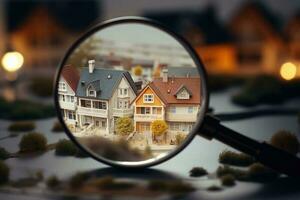 House searching. Rental housing market. Generative AI photo