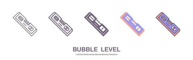 Construction level. bubble level icon. Vector spirit level on white background