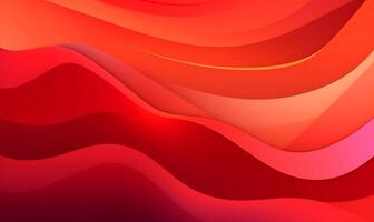 Abstract red orange liquid Wave Background photo