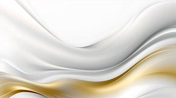 Abstract white luxury liquid Wave Background. photo