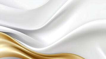 Abstract white luxury liquid Wave Background. photo