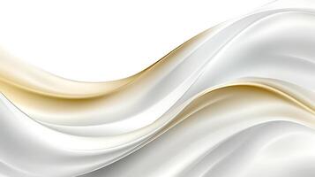 Abstract white luxury liquid Wave Background. photo