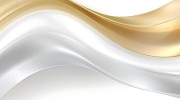 Abstract white luxury liquid Wave Background. photo