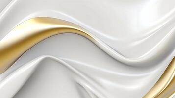 Abstract white luxury liquid Wave Background. photo