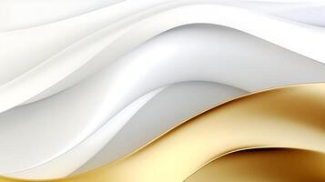 Abstract white luxury liquid Wave Background. photo