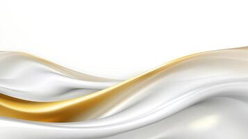 Abstract white luxury liquid Wave Background. photo