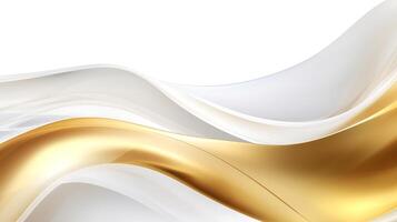 Abstract white luxury liquid Wave Background. photo