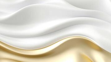 Abstract white luxury liquid Wave Background. photo