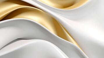 Abstract white luxury liquid Wave Background. photo