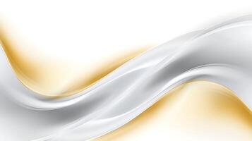 Abstract white luxury liquid Wave Background. photo