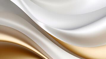 Abstract white luxury liquid Wave Background. photo