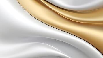 Abstract white luxury liquid Wave Background. photo