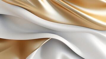 Abstract white luxury liquid Wave Background. photo