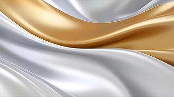 Abstract white luxury liquid Wave Background. photo