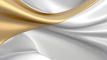 Abstract white luxury liquid Wave Background. photo