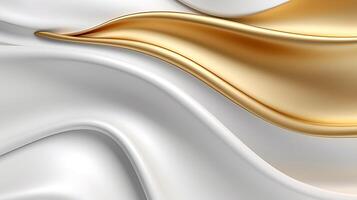 Abstract white luxury liquid Wave Background. photo