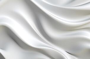 Abstract white grey glossy liquid Wave Background. photo