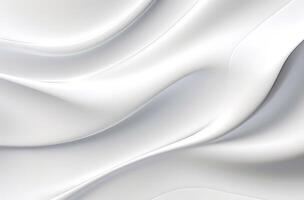 Abstract white grey glossy liquid Wave Background. photo