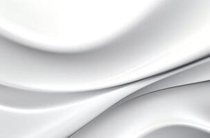 Abstract white grey glossy liquid Wave Background. photo