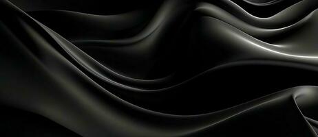 Abstarct Black luxury Satin background. AI Generated photo