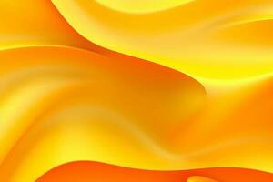 Abstract yellow liquid wave background. AI Generated photo