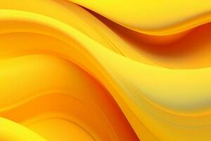 Abstract yellow liquid wave background. AI Generated photo