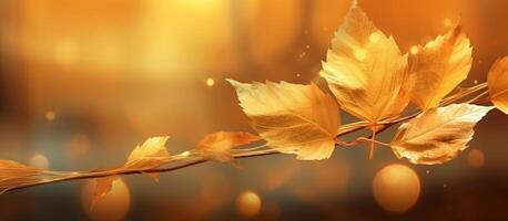 Beautiful autumn leaves background illustration. AI Generated photo