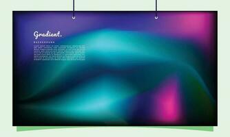 Colorful fluid gradient mesh background template copy space. Dynamic blurred colour gradation backdrop design fo poster, landing page, banner, leaflet, pamphlet, cover, or magazine. vector