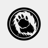 animal footprint icon vector illustration