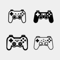 Joystick set icon, logo vector isolated on white background