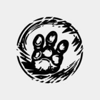 animal footprint icon vector illustration