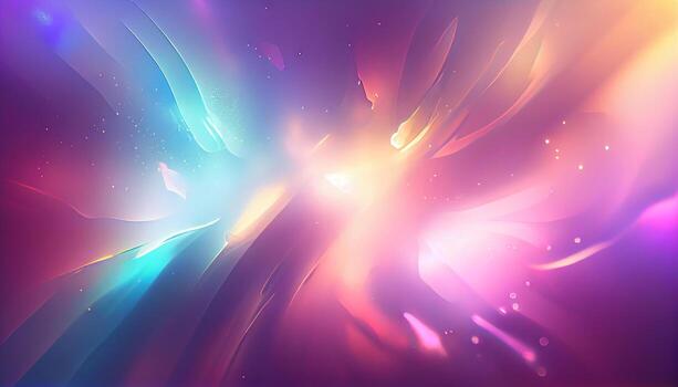 Glowing abstract backdrop with exploding purple shapes generated by AI photo