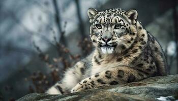 Bengala Tigre curioso, peligroso belleza en naturaleza generado por ai foto