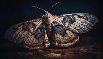 butterfly wing, fragile beauty in nature generated by AI photo