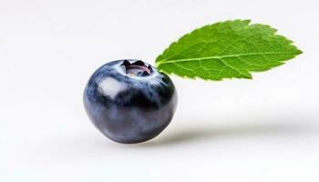 Organic blueberry dessert, a healthy and juicy gourmet snack generated by AI photo