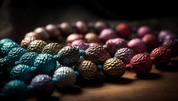 Ripe berry collection, a sweet gourmet gift generated by AI photo