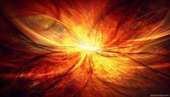 Glowing fractal backdrop, futuristic design exploding creativity generated by AI photo